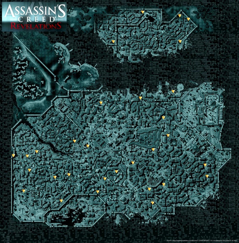 Assassin's Creed: Revelations Map - Animus Data Fragments, Memoir